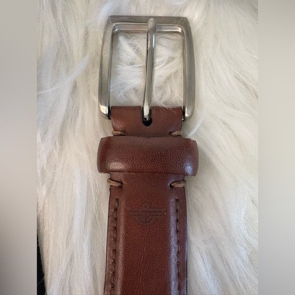 Black and Brown Belt with Silver Buckle - Picture 2 of 6